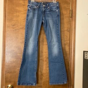 Levi’s 518 Superlow Bootcut jeans. Waist 26”.